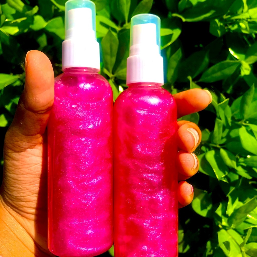 Pink body shimmers